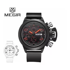 Reloj Megir Militar Deportivo Cronografo Fecha