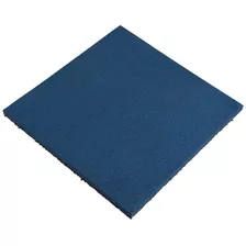 Piso De Caucho 50x50x2,5 Cm Azul