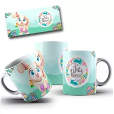 Canecas De Porcelana Personalizada -páscoa Feliz- 325ml