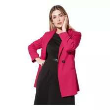 Blazer Recto De Crepe Sastrero Londres Mia Loreto