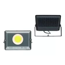 Luz Lampara Foco Led Plano Reflector 50w Exterior / 003168 Color De La Carcasa Negro