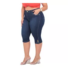 Roupas Grandes Capri Feminina Plus Size Com Lycra 46 Ao 56