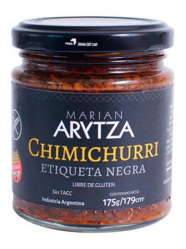 Chimichurri Etiqueta Negra Sin Gluten 165 Gr.
