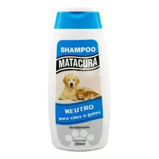 Shampoo Matacura Neutro 200 Ml P/ Cães E Gatos 