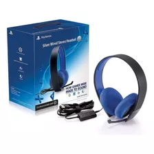 Auricular Playstation Silver Wired Stereo Headset 7.1 