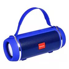 Parlante Bluetooth Inalámbrico Potente Luces Kts-1018a Azul