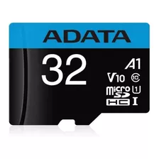 Tarjeta De Memoria Adata Ausdh32guicl10a1-ra1 Premier Con Adaptador Sd 32gb