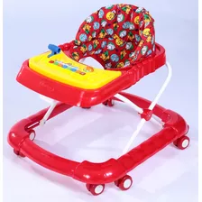 Andador Musical Superluxo Infantil Vermelho Jumbobaby