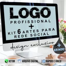 Criação Da Logomarca + Kit De 6 Artes Para Rede Social