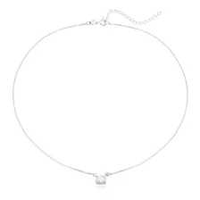 Gargantilha Choker Prata 925 Zircônia Turmalina Paraíba