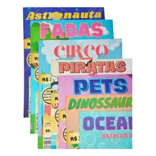240 Revistas Livrinhos Colorir Infantil Atividades Pintar 