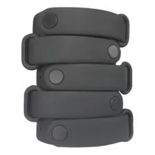 5 Pulseiras De Silicone Compatíveis Para Miband 3 E 4 Pretas