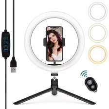 Hing Light De Mesa Luz Continua Ring Led Tik Tok Gravação 