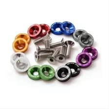 10 Arandelas Anodizadas + Tornillos 6mm D1spec - Colores Vs