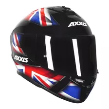 Capacete Para Moto Integral Axxis Draken Black, Red E Blue Uk Gloss Tamanho 56 