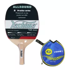 Raquete Caneta C/ Borracha Tenis Mesa Ping Pong + Raqueteira