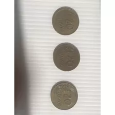 20 Centavos Moneda Set X 3 Ver Fotos Leer Descripción 1960