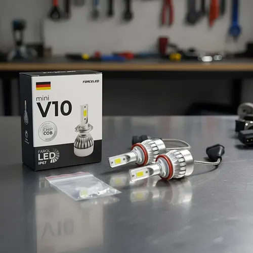 Kit Lampada Led Farol Milha Mini V10 H11 Gm6174 - Forceled - Cód 180368343912