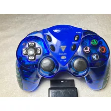 Controle Sem Fio Gametech Japao Azul Transparente Turbo 