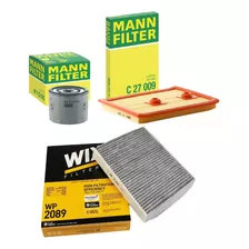 Kit Filtros Vw Golf 7 Vento Tiguan Allspace 1.4tsi Tfsi Mann