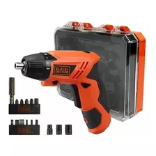 Atornillador A Bateria Black Decker Kc4815k + 13 Accesorios Color Naranja Claro Frecuencia 50