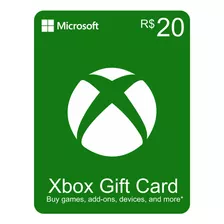 Xbox Live Cartão R$ 20,00 Reais Gift Microsoft Points Brasil