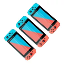  Pack X3 Lamina Mica Protectora De Vidrio Nintendo Switch 