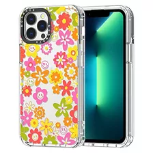 Funda Para iPhone 13 Pro Max 6.7 Pulgada 70's Groovy Flor-02