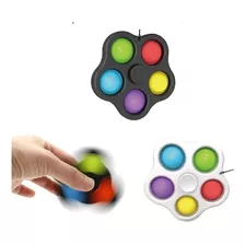 Pop It Spinner 5 Puntas 2 En 1 Fidget Antiestres