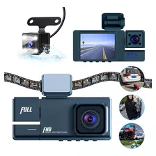 Camara De Auto Seguridad 1080p Hd Gran Angular 170°3 Cámaras