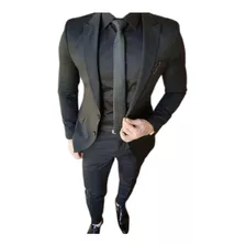 Terno Slim Masculino Executivo Preto - Paleto+calça+barato!!