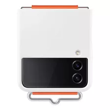 Funda Oficial Con Correa Para Samsung Z Flip 4 Blanco