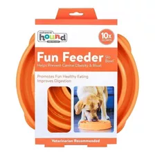 Comedouro Lento Fun Feeder Outward Hound Laranja G