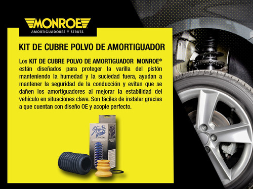 2 Cubre Polvos Amortiguadores Strut-mate Del Volvo 850 94-97 Foto 5