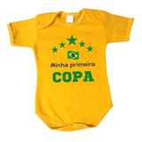 Body Infantil Minha Primeira Copa Brasil Futebol BebÃª 1747