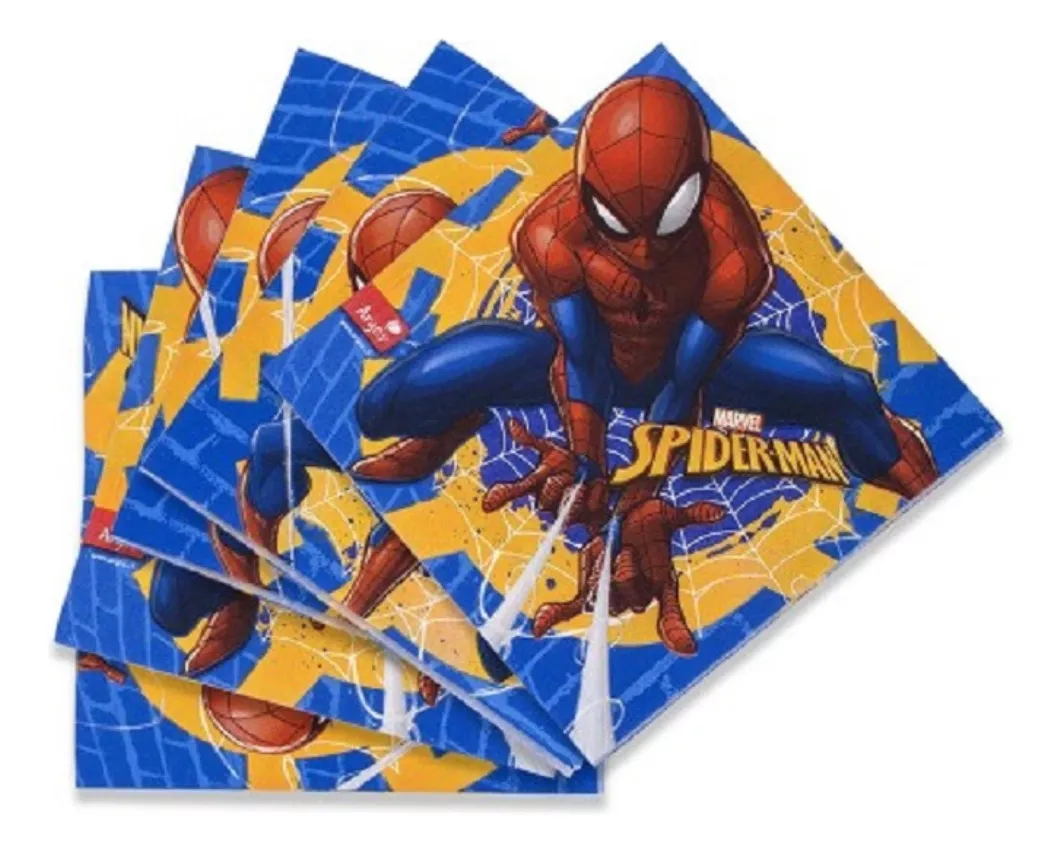 Servilletas Spiderman 12pcs Decoración Cumpleaños Argos