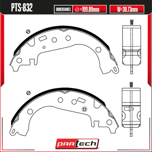 Zapatas De Freno Traseras Para Scion Xa 1.5l 2004 2005 2006 Foto 3