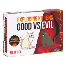 Exploding Kittens Good Vs Evil Juego Cartas Mesa Netflix 