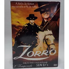 Box 5 Dvds Zorro - Segunda Temporada Completa
