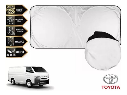 Filtrasol Parasol Con Ventosas Anti Uv Van Toyota Hiace 2007 Foto 2