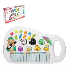 Piano Teclado Animal Brinquedo Infantil Sons Fazenda Sitio