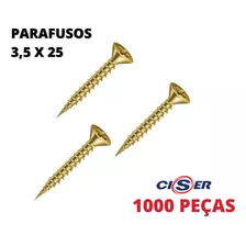 Parafuso Chip Para Madeira Mdf 3,5x25 Phillips 1000un - Cx