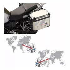 Kit Adesivo Compatível Com Bau Laterais Bmw R1200 Gsa Rgsa04 Cor Adesivo Emblema Baú Lateral R 1200 Gsa