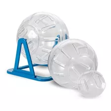 Globo Hamster Acrilico Exercicio Com Suporte 12cm