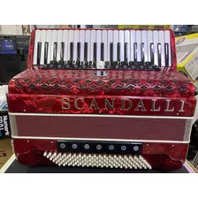 Acordeon//sanfona Scandalli 120 Baixos Nova! Frete Grátis!