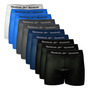 Kit 10 Cuecas Boxer Reebok Sem Costura Microfibra