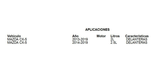 Balatas Delanteras Mazda Cx-5 2014 2.0l Brembo Foto 3