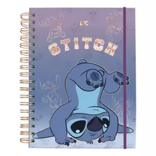 Caderno Smart Universitário Disney Stitch 4512 Com 80 Folhas Reposicionáveis 90g Dac