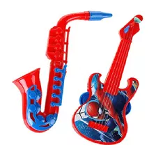 Kit Mini Instrumento Infantil C 2 Pcs Homem Aranha Disney