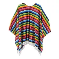 Sombrero Beistle Cinco De Mayo Mexican Fiesta Serape Poncho